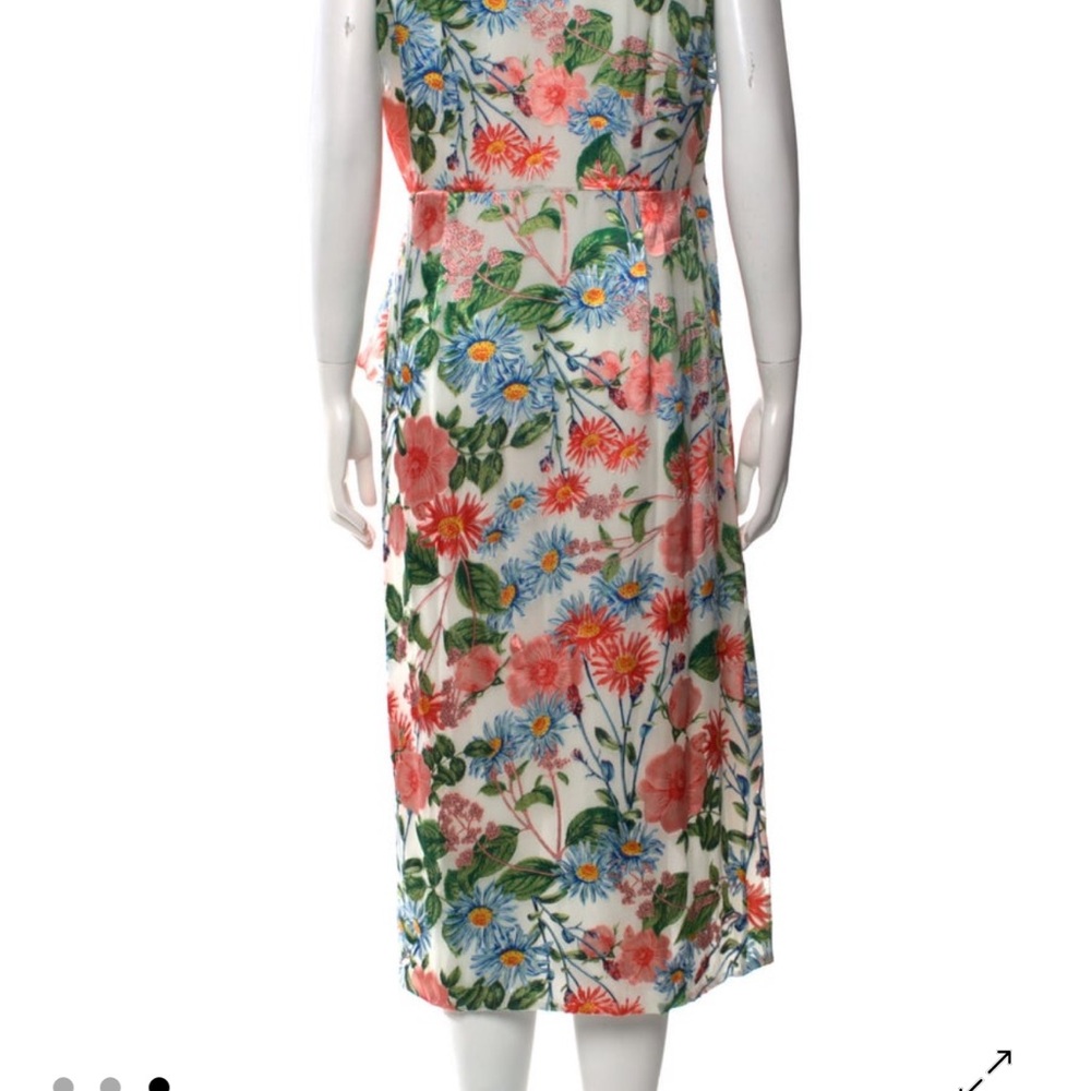 Alice + Olivia Multicolor Floral Midi Dress